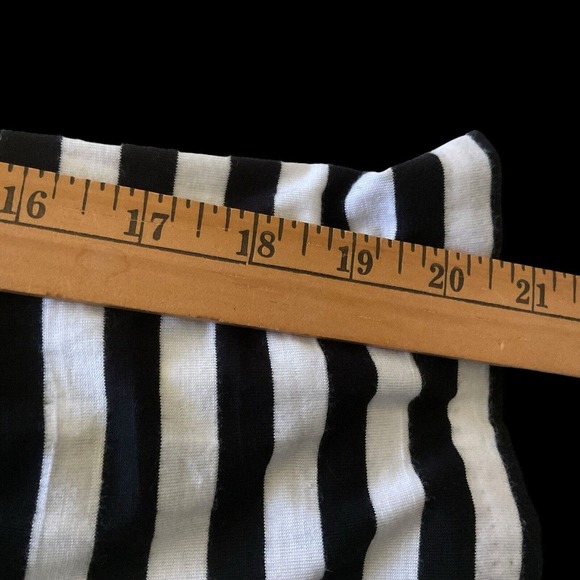 Countess Luann Woman’s Black White Striped Sweater Size 3X Zip Up Rayon Blend - Picture 6 of 9